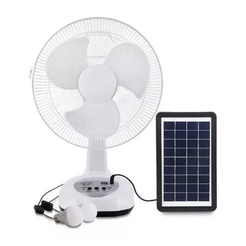 VENTILADOR 12 PULGADAS LM-812 CON PANEL SOLAR