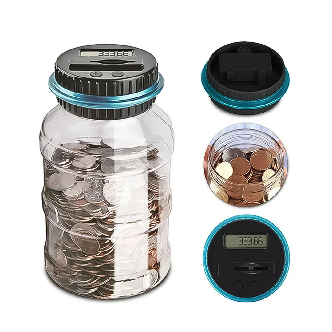 ALCANCIA CON CONTADOR Y TAPA DIGITAL