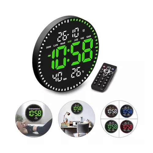 RELOJ ELECTRONICO REDONDO JH2560 25*25*3CM