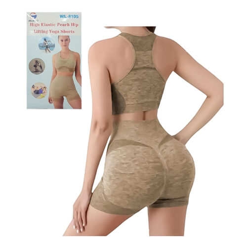 CONJUNTO DEPORTIVO DE YOGA SHORT Y TOP WL-8105