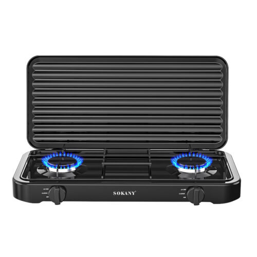 ESTUFA NEGRA 2 QUEMADORES A GAS