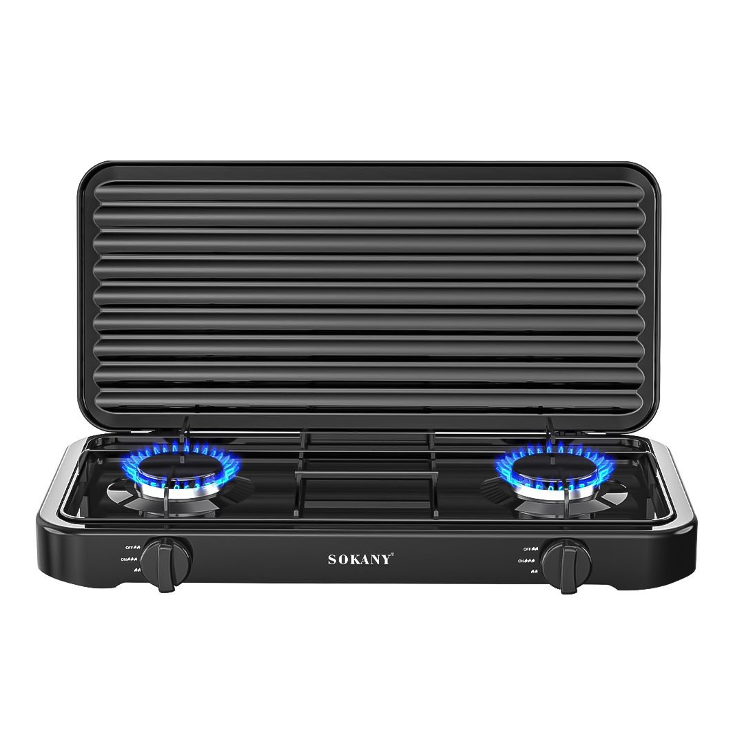 ESTUFA NEGRA 2 QUEMADORES A GAS