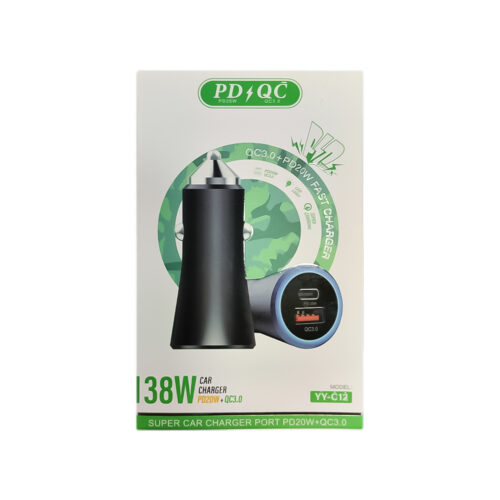 CARGADOR PARA AUTO YY-C12 38W