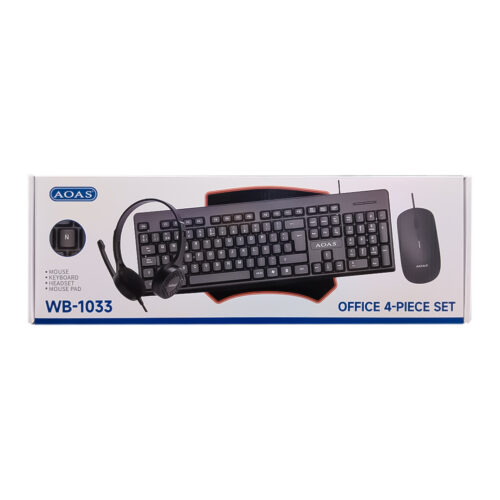 KIT TECLADO MOUSE AUDIFONOS PADMOUSE WB-1033