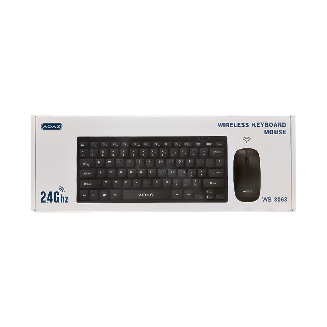 TECLADO INALMBRICO Y MOUSE AOAS WB-8068