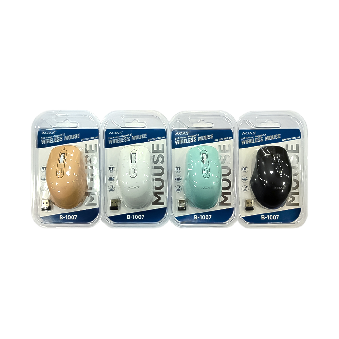 MOUSE INALAMBRICO AOAS B-1007 COLORES