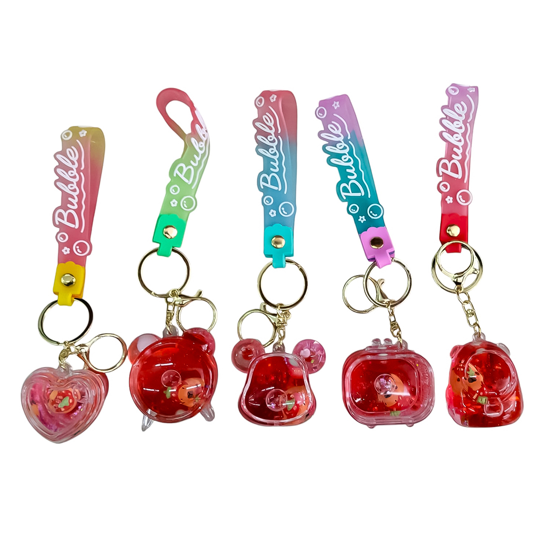 LLAVERO AGUA BUBBLE ROJO