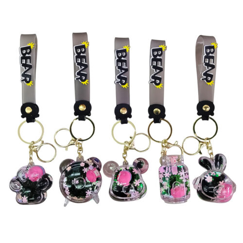 DOCENA LLAVERO AGUA BEAR BLCK