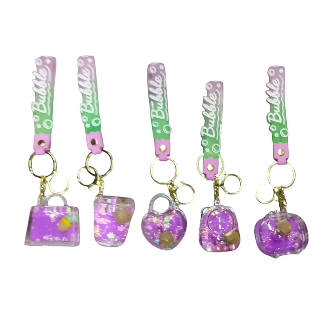 DOCENA LLAVERO AGUA BUBBLE LILA