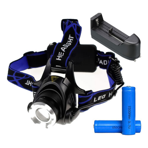 LINTERNA MINERA DE 1 LUZ REDONDA 800MAH