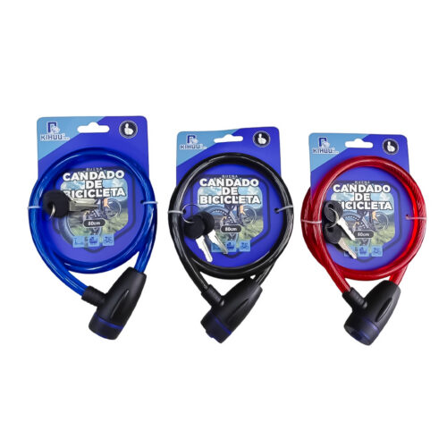CANDADO PARA BICI KIHUU PLASTICO BRILLOSO (UNIDAD)