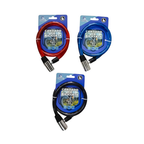 CANDADO PARA BICI KIHUU BRILLOSO METALICO (UNIDAD)