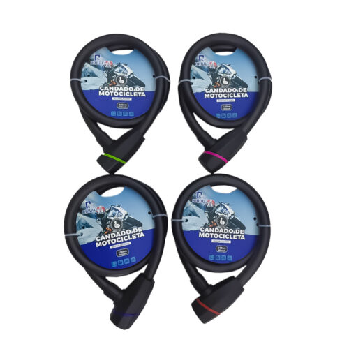 CANDADO PARA MOTO KIHUU PLASTICO MATE (UNIDAD)