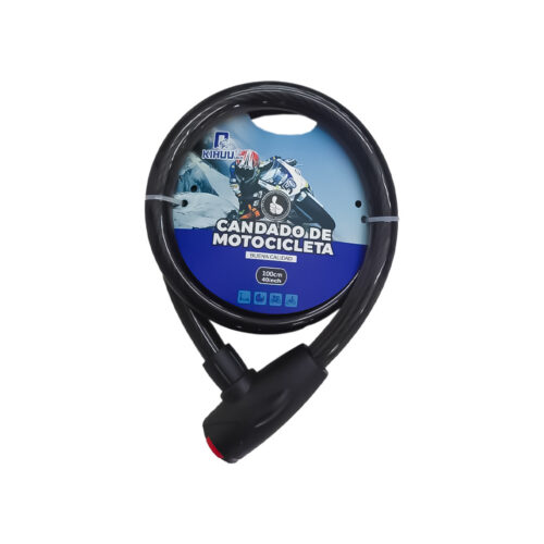 CANDADO PARA MOTO KIHUU PLASTICO BRILLOSO