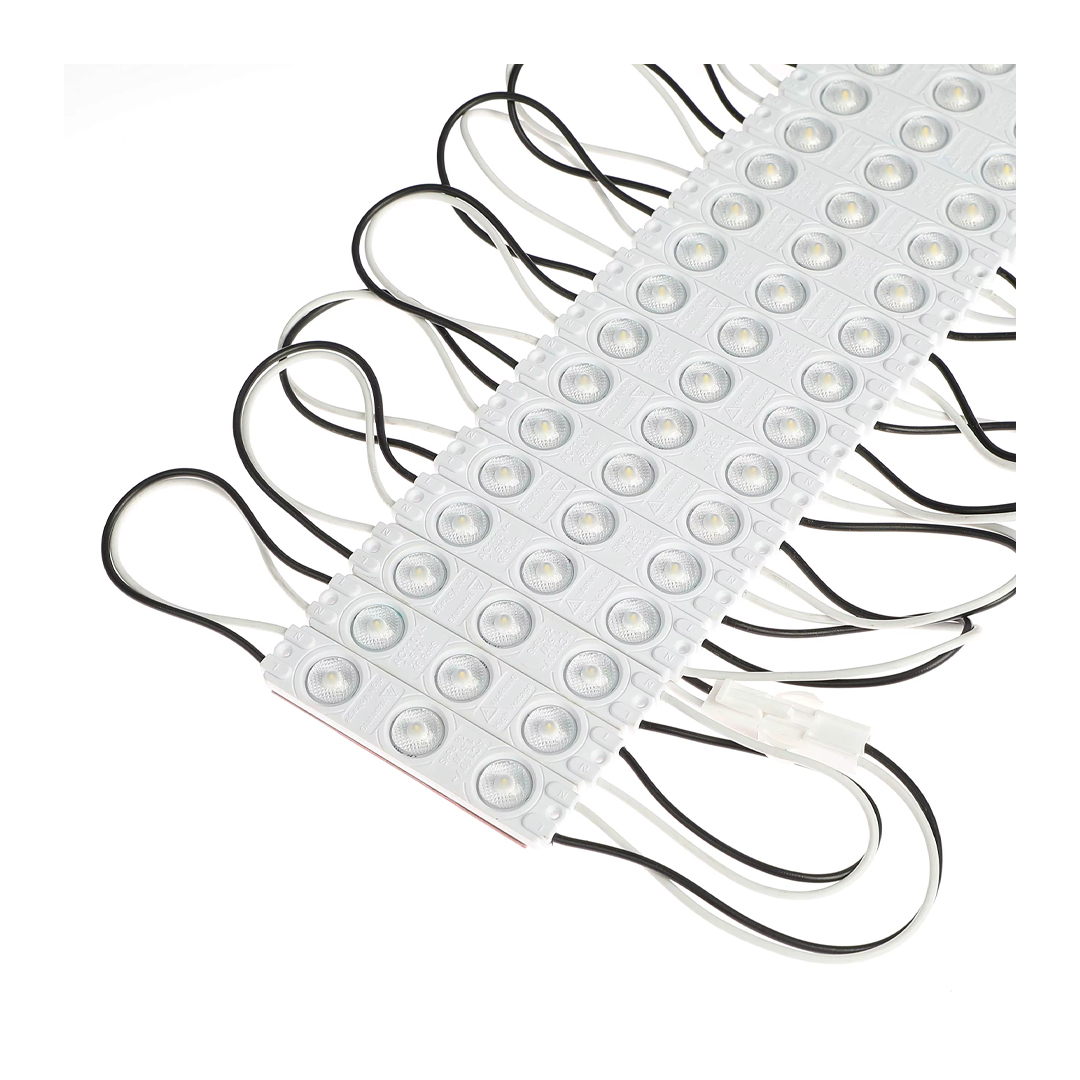 MODULO 3 LUCES LED 12V - 35000K TIRA 20 LEDS