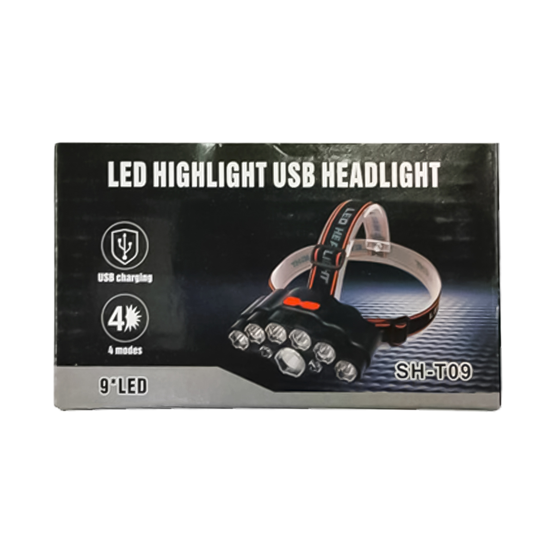 LAMPARA DE CABEZA SH-T09 - 9 LUCES