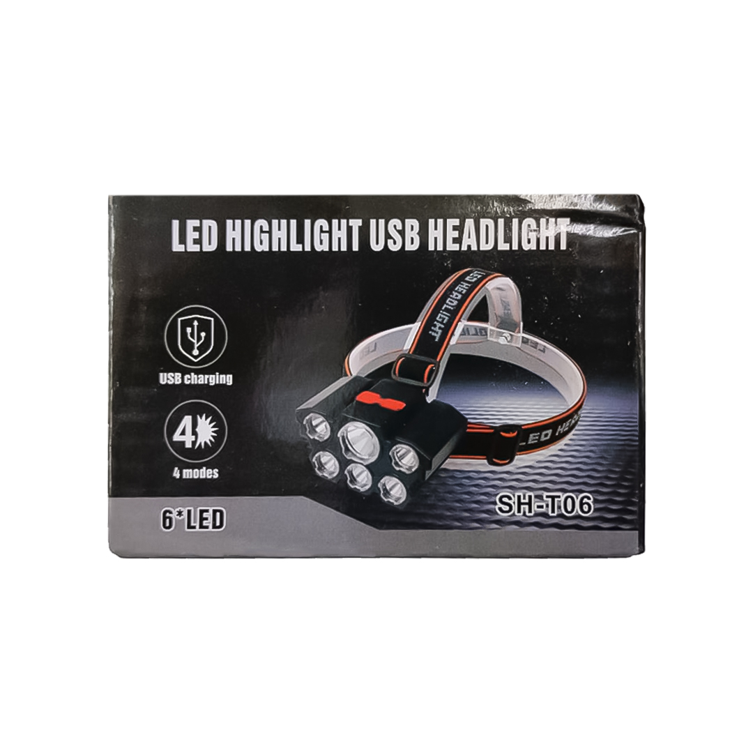 LAMPARA DE CABEZA SH-T06 - 6 LUCES