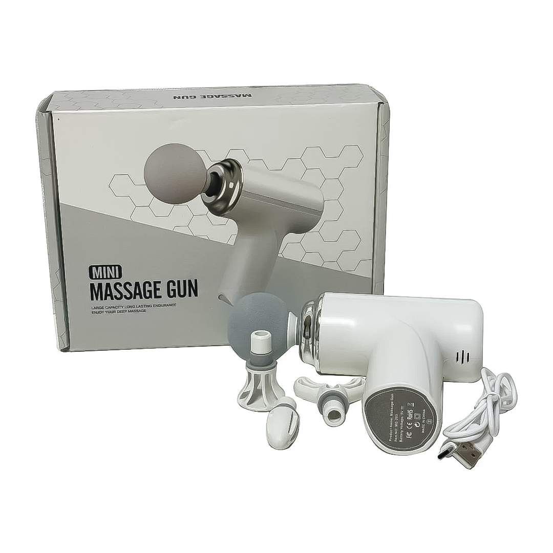 MINI MASAJEADOR RECARGABLE 4 CABEZAS