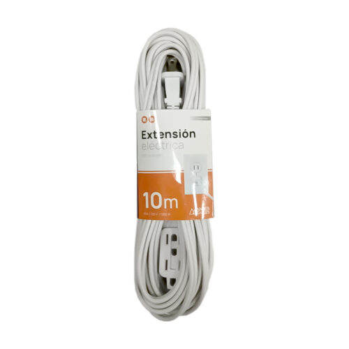 EXTENSION ELECTRICA BLANCA 10M 1250W