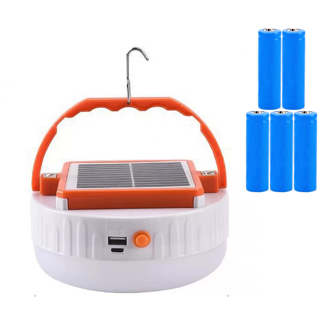 LAMPARA RECARGABLE CON PANEL SOLAR UFO 2022-150