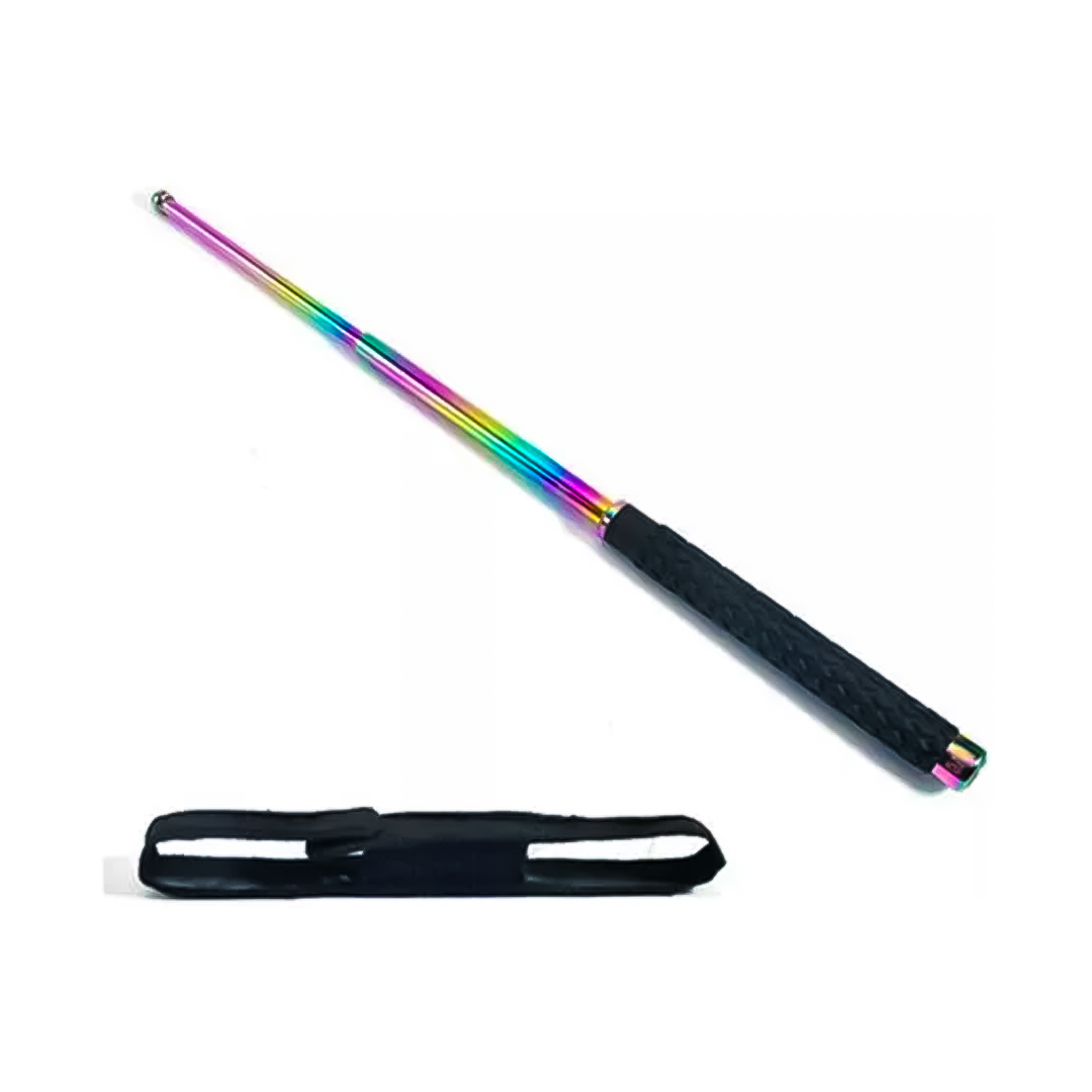 BASTON RETRACTIL DE DEFENSA PERSONAL CROMADO