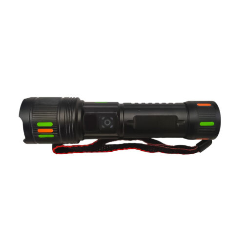 LINTERNA TACTICA RECARGABLE FLASHLIGHT CON PANTALLA