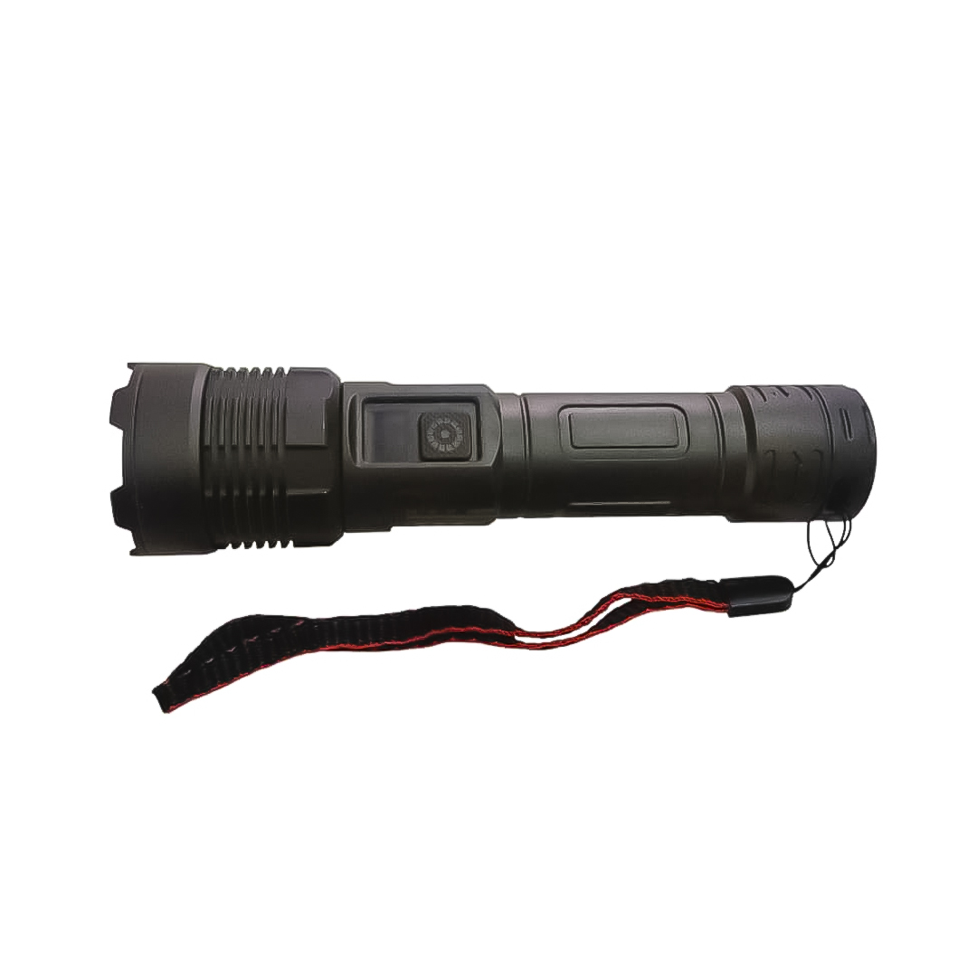 LINTERNA TACTICA RECARGABLE LASER CANNON CON PANTALLA