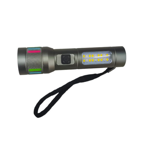 LINTERNA TACTICA SILVER RECARGABLE CAJA VERDE