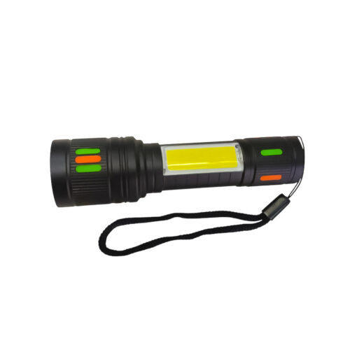 LINTERNA TACTICA RECARGABLE CAJA VERDE CON PANTALLA