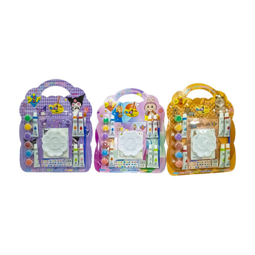 MINI SET DE TEMPERAS PERSONAJES INFANTILES (UNIDAD)