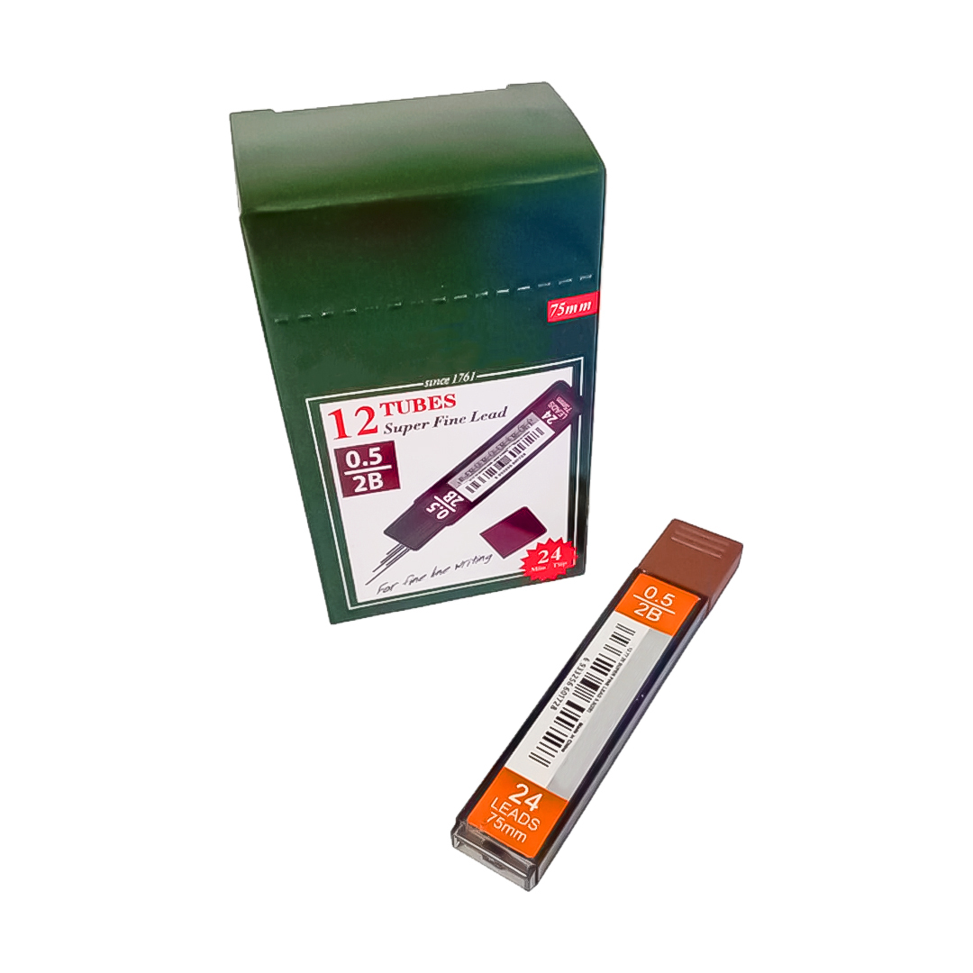 MINAS 2B PARA LAPIZ 0.5 FBR CSTLL (12 TUBOS)