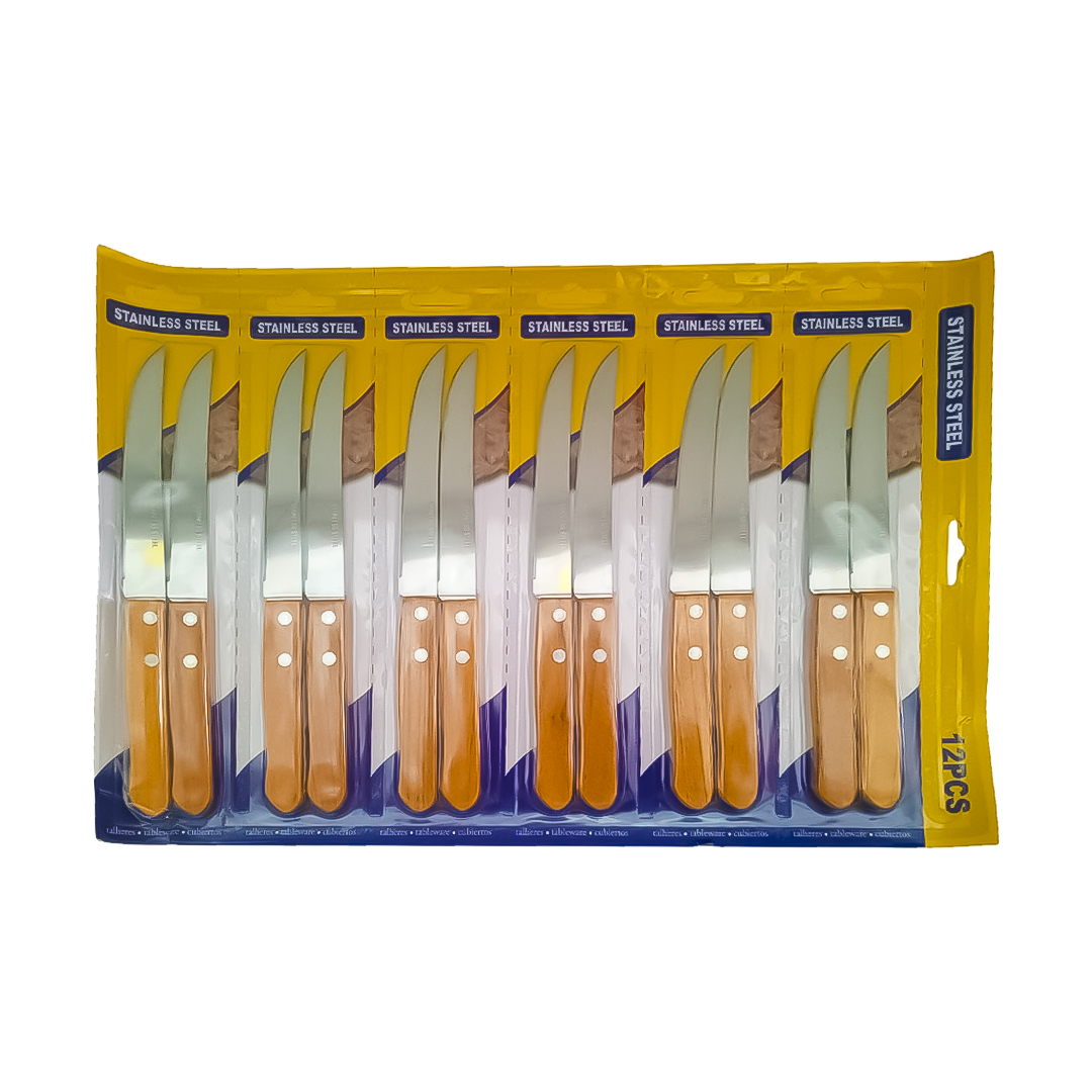 BLISTER X6 DE CUCHILLOS