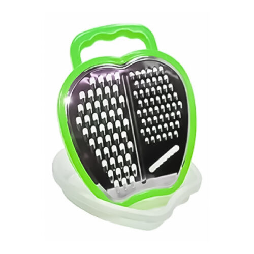 RALLADOR CON RECIPIENTE FORMA MANZANA